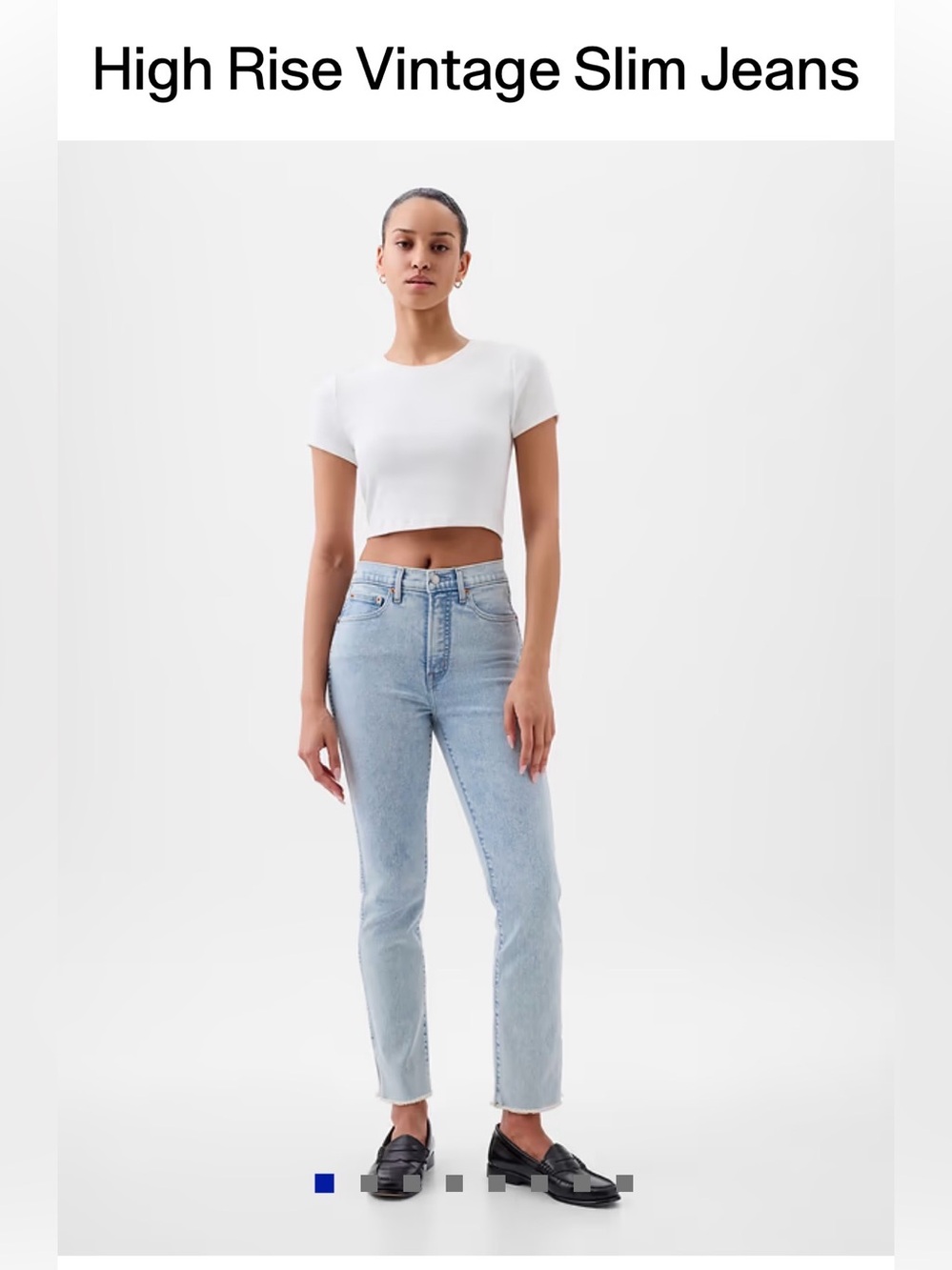 Gap High-Rise Vintage Slim Jeans - Light Indigo